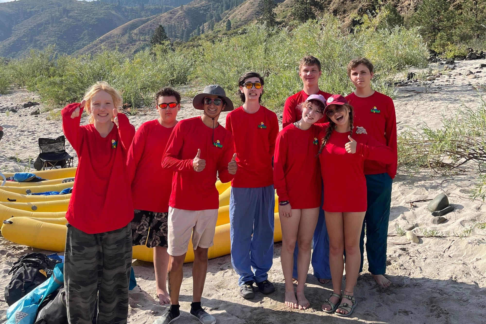 Teilnehmende des Teen Retreat