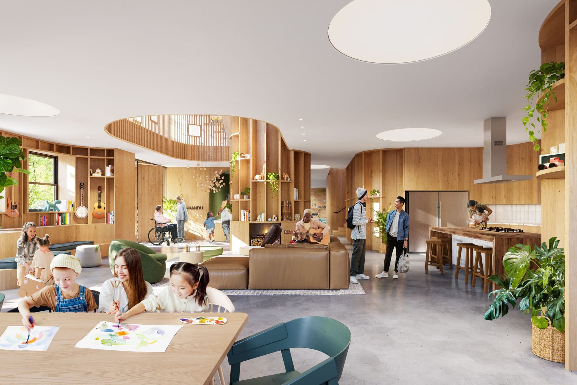 Loft-Rendering Hauptraum